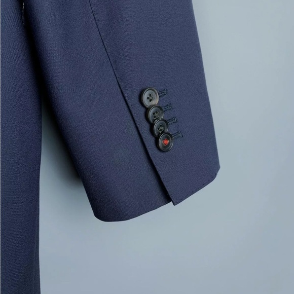 Suitsupply blazer dark blue Sz 38 mens Sienna Ticket Pocket Inc Wool 130’S - Picture 6 of 9